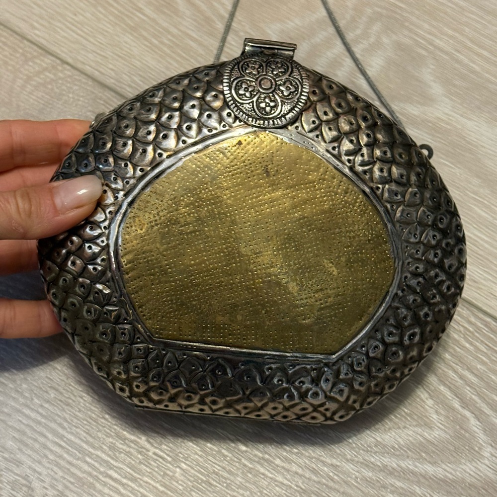 Vintage Silver & Gold Decorative Women's Bag